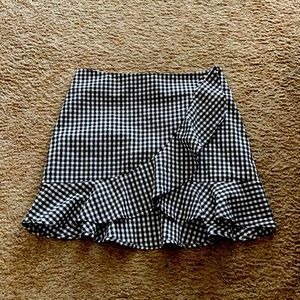 Fun flirty faux wrap skirt